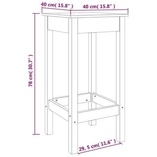 VidaXL Chaise de bar bois de pin  