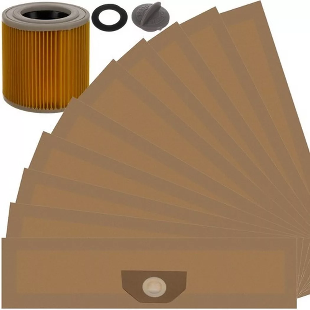 Malatec – Staubsaugerbeutel 10 Stk. + 22580 Filter, Filter
