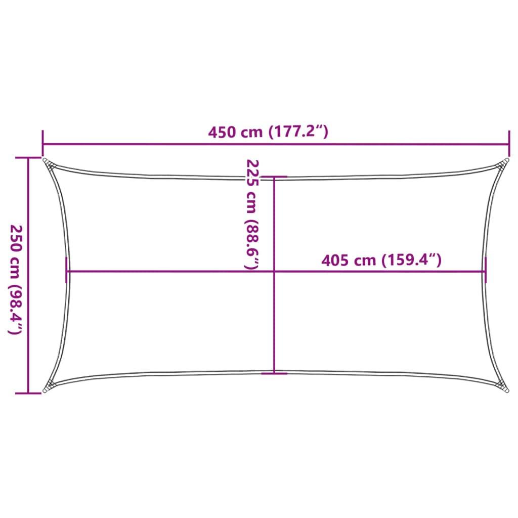 VidaXL Voile de parasol  