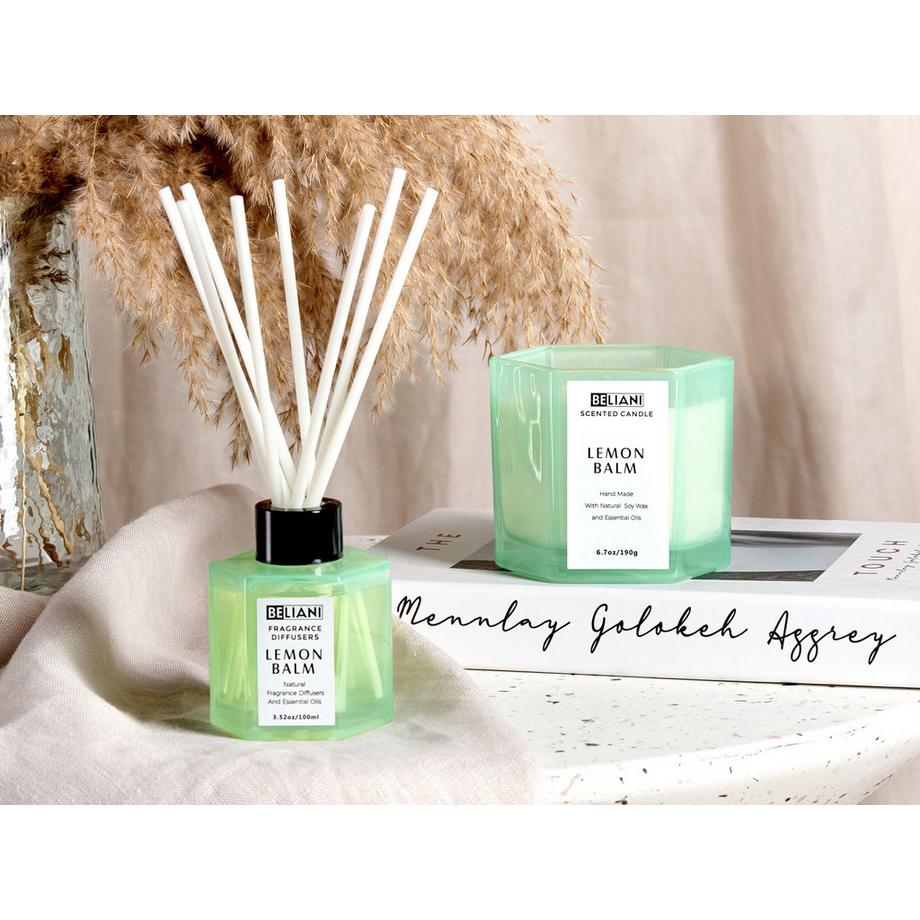 Beliani Bougie parfumée avec diffuseur en Cire de soja CLASSY TINT  