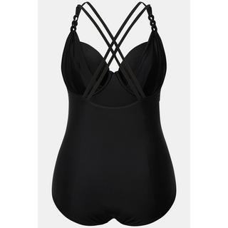 Ulla Popken  Maillot de bain scintillant à bonnets souples et armatures. Bretelles réglables 