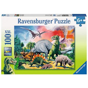 Ravensburger puzzle Au milieu des dinosaures 100p