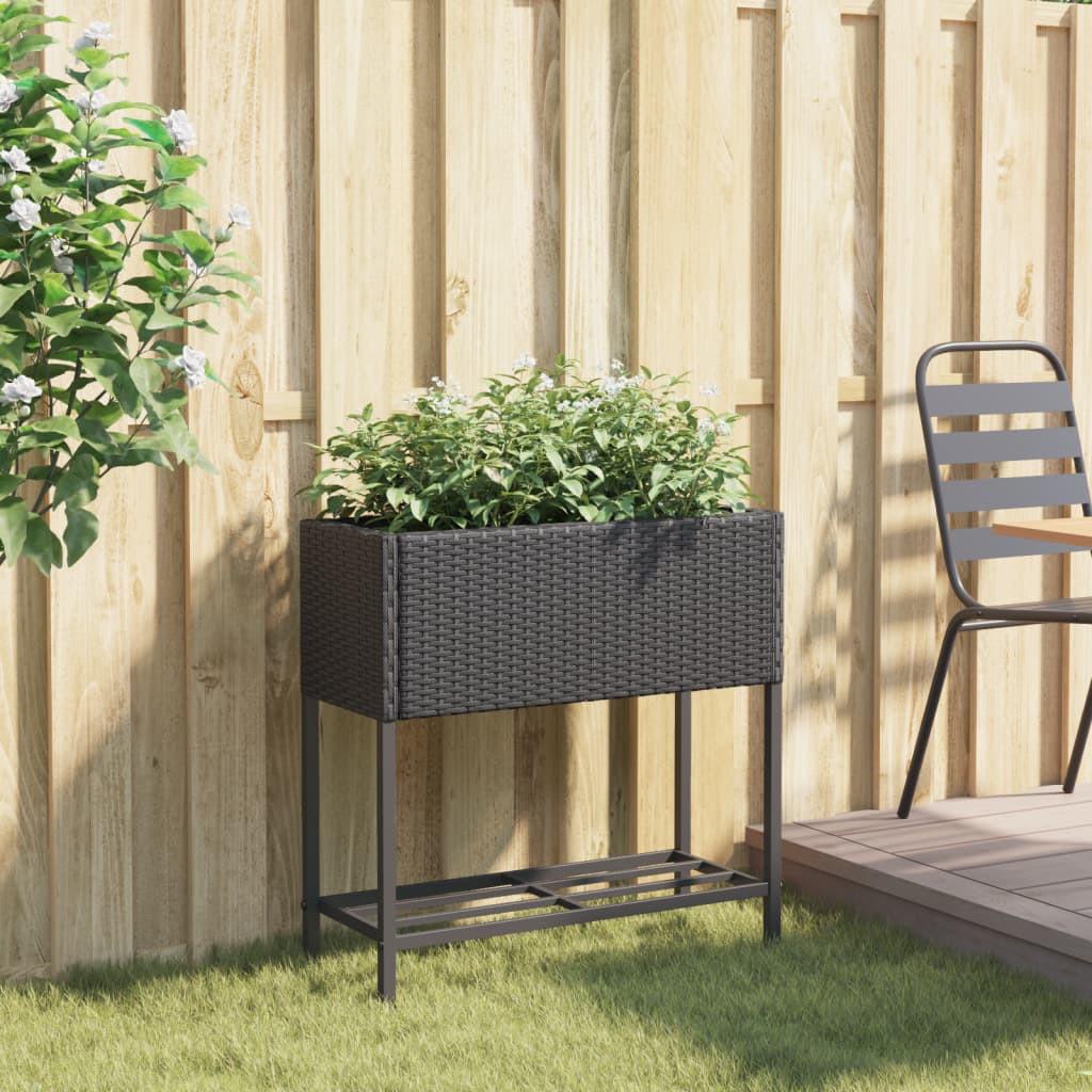 VidaXL Jardinière rotin synthétique  