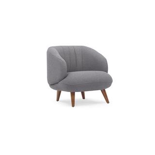 Vente-unique Fauteuil en tissu bouclette JANINA  