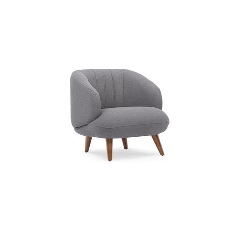 Vente-unique Fauteuil en tissu bouclette JANINA  