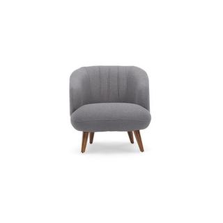 Vente-unique Fauteuil en tissu bouclette JANINA  