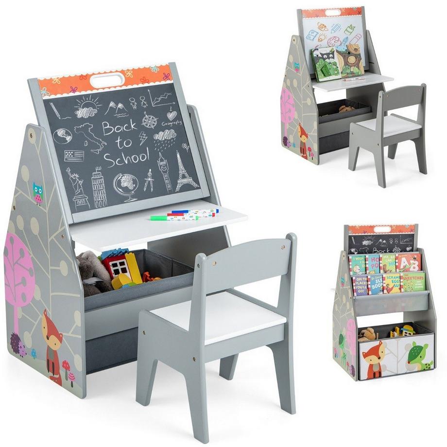 Cavalletto e set da scrivania per bambini