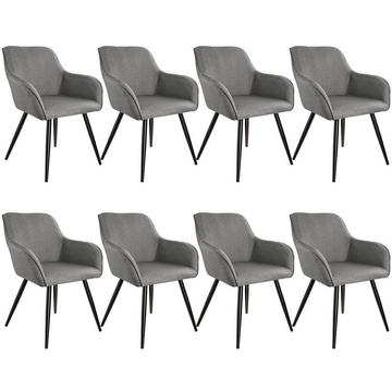 8 Chaises Marilyn aspect lin noir