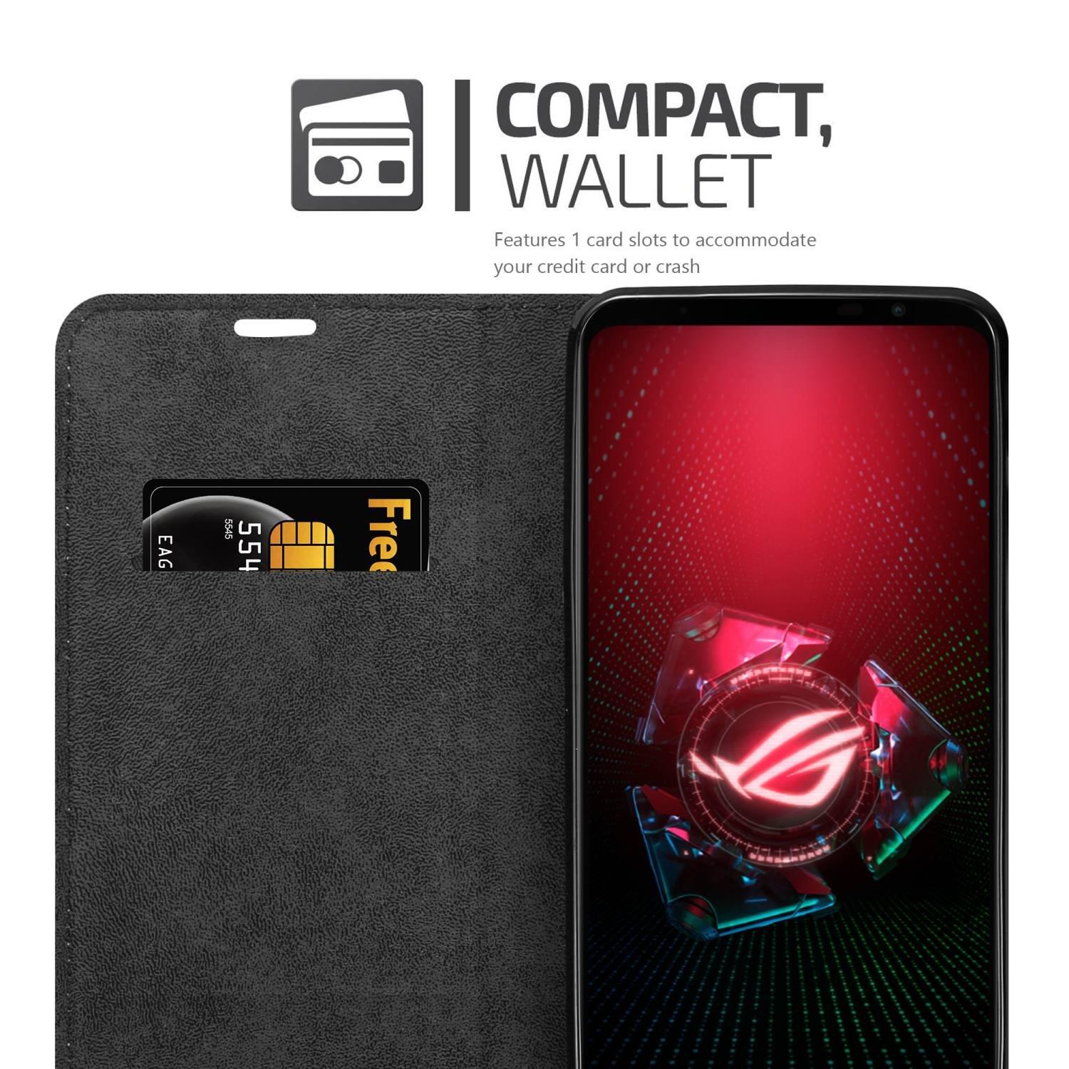 Cadorabo  Housse compatible avec Asus ROG Phone 5 - Coque de protection avec fermeture magnétique, fonction de support et compartiment pour carte 