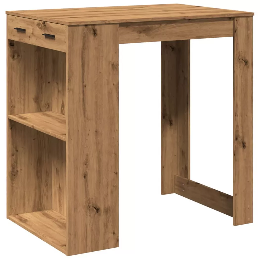 VidaXL - Table de bar bois d'ingénierie, One Size, Marron