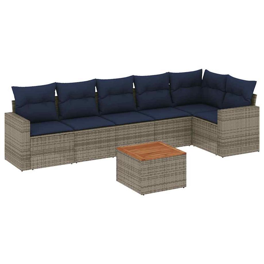 set divano da giardino Polirattan