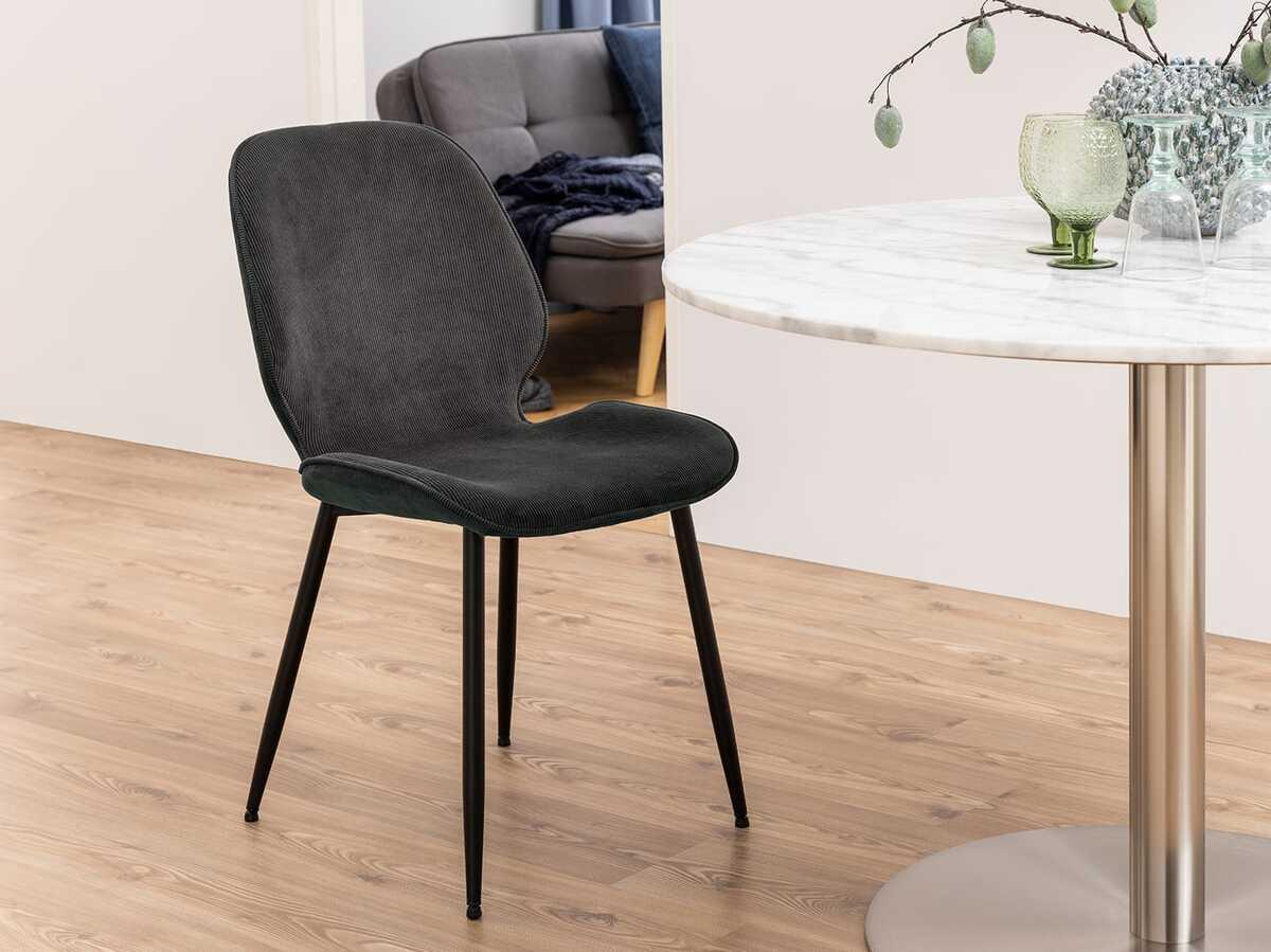 mutoni Chaise de salle à manger Vamika anthracite  