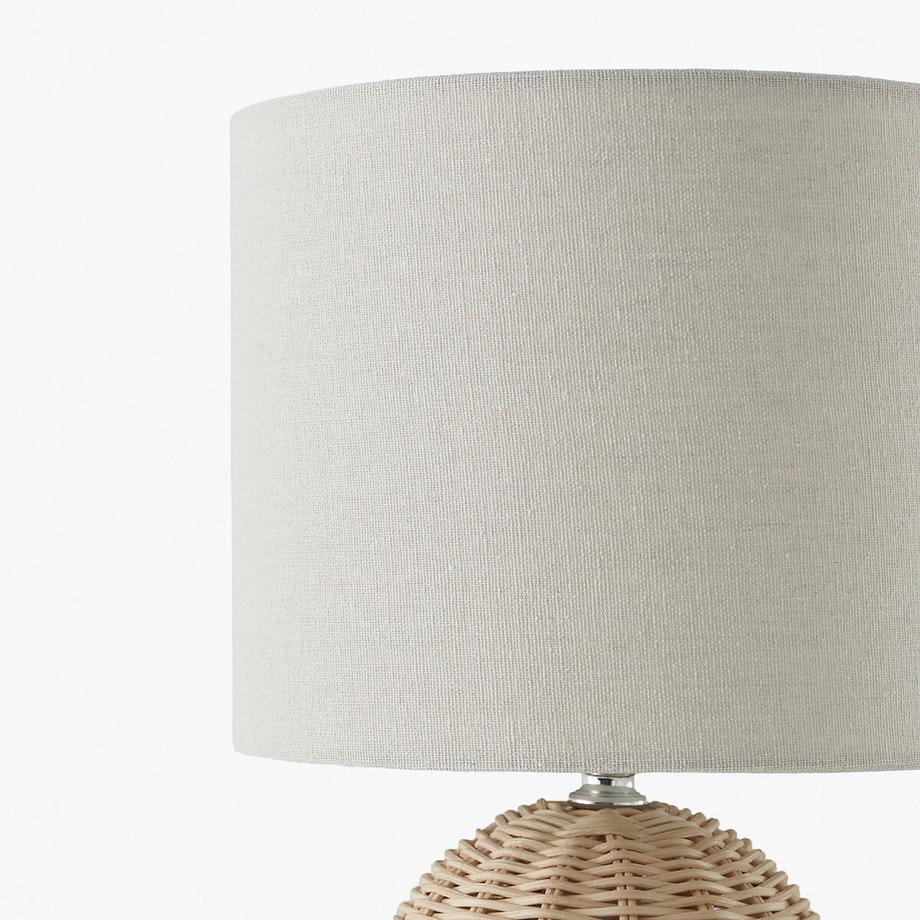 La Redoute Intérieurs Tischlampe HOREA aus Rattan und Leinen  