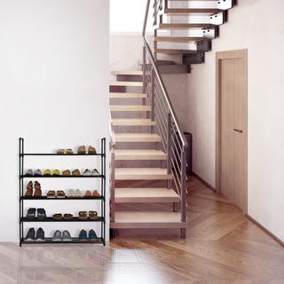 Northix Schwarzes Schuhregal  