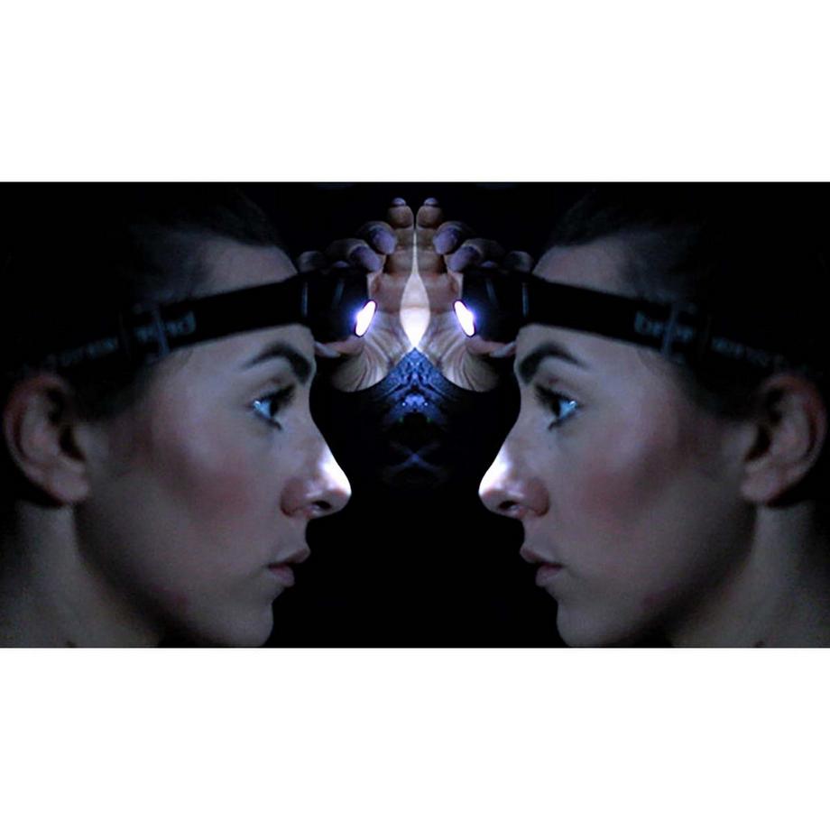 Nedis  Lampe frontale à LED LuxPremium / lumineuse Lampe frontale à LED CREE avec lumière frontale brillante Noir 