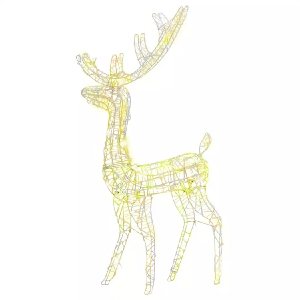 VidaXL - Décoration de noël de renne, One Size, Blanc