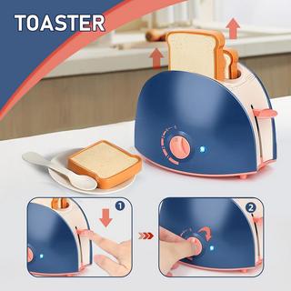 Activity-board  Set d'ustensiles de cuisine, set de robot de cuisine pour enfants avec blender, grille-pain, cafetière, mixeur et autres，Idéal pour les jeux de rôle 