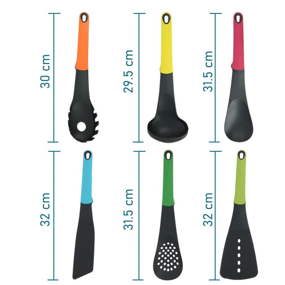 Cheffinger Set utensili 6 p.zi con supporto rotante  
