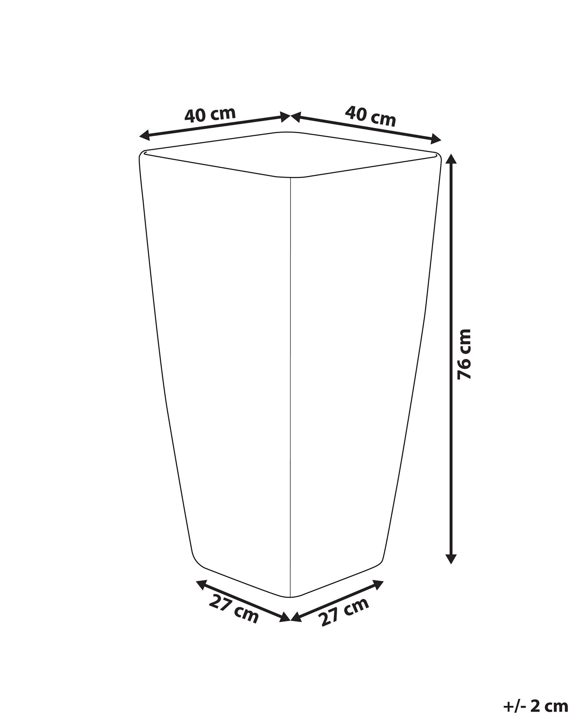 Beliani Vaso per piante grandi en Polvere di Pietre Moderno MODI  