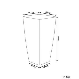 Beliani Vaso per piante grandi en Polvere di Pietre Moderno MODI  