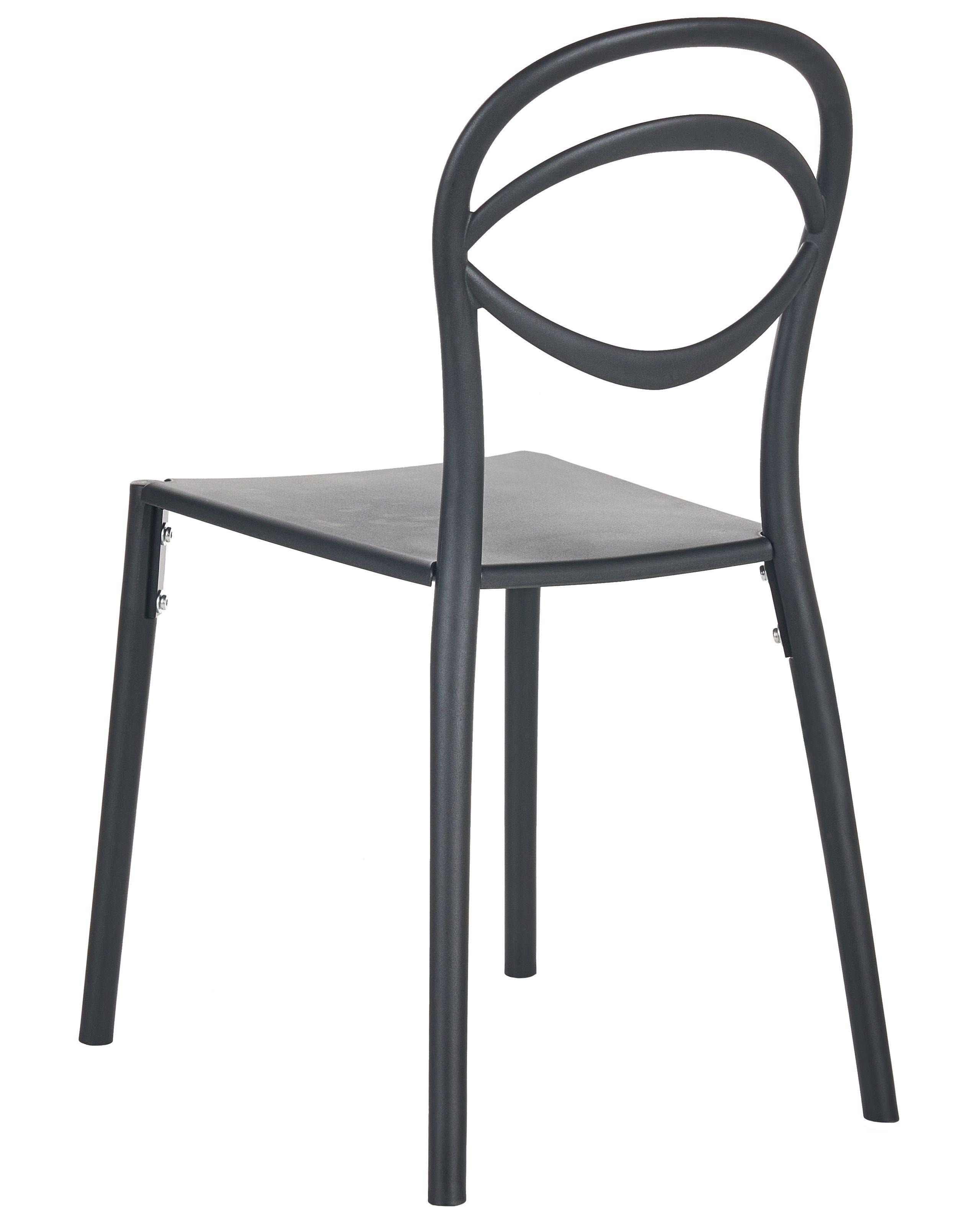 Beliani Lot de 4 chaises de jardin en Polypropylène Minimaliste COVOLO  