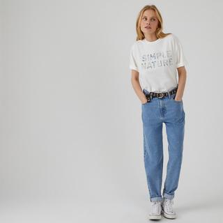 La Redoute Collections  T-Shirt mit Rundhals und Patchwork-Motiv 