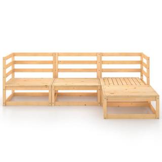 VidaXL Ensemble de meubles de jardin bois de pin  