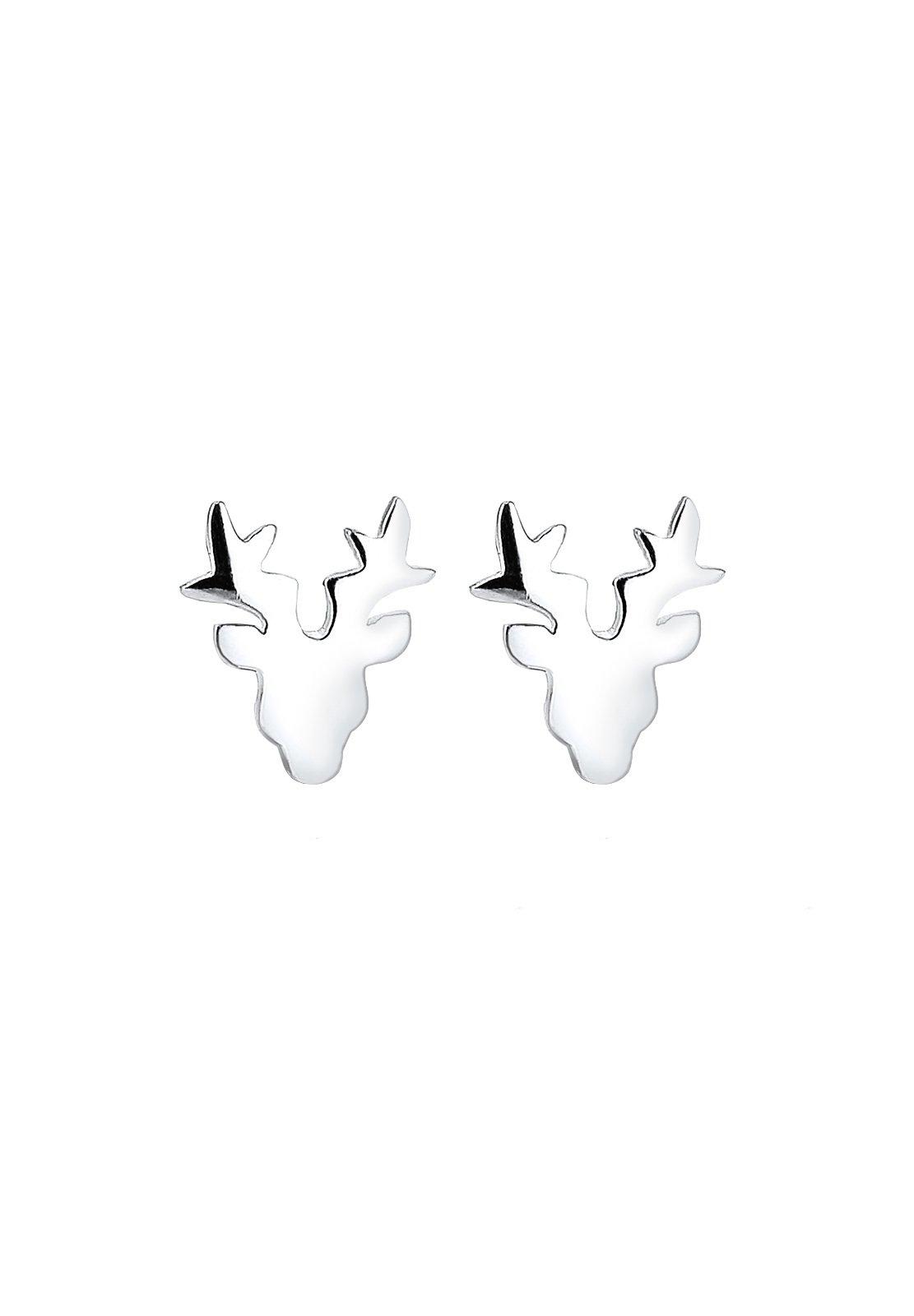 Elli  Boucles d'Oreilles Femmes Motif Cerf Ludique 