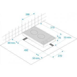 Beko  Beko HDMC32400TX piano cottura Acciaio inox Da incasso 30 cm Ceramica 2 Fornello(i) 