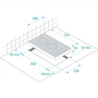 Beko  Beko HDMC32400TX piano cottura Acciaio inox Da incasso 30 cm Ceramica 2 Fornello(i) 