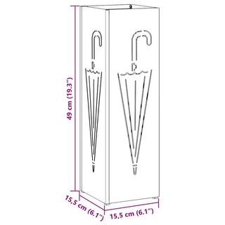 VidaXL Sonnenschirmhalter metall  
