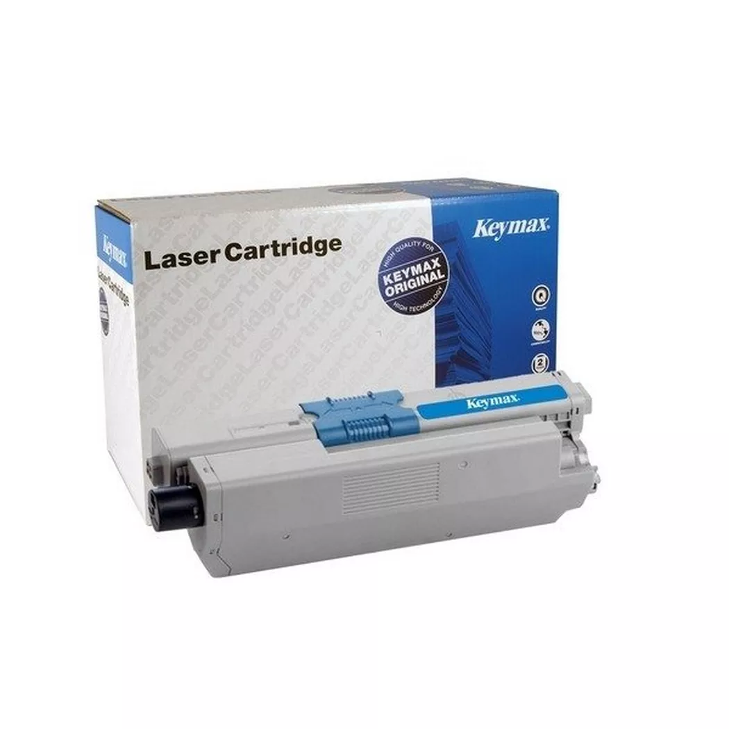 Keymax – RMC- Toner schwarz 44973536KEY f. Oki C301/321 2200 S., One Size
