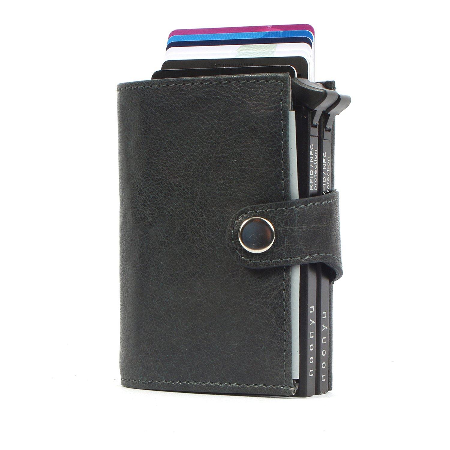 Margelisch Noonyu Double Leather Steelblue Portefeuille  