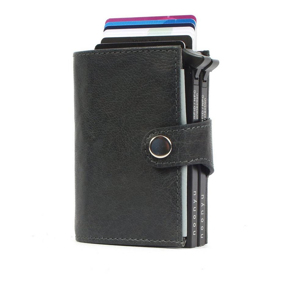 Margelisch Noonyu Double Leather Steelblue Portemonnaie  