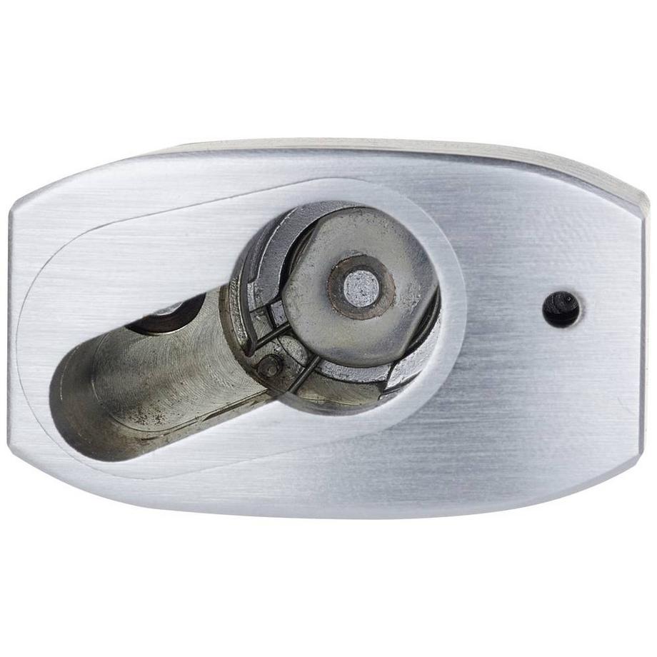Yale 50 mm Messing Hangschloss verchromt für Euro Halbzylinder  