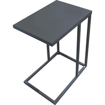 Table d'appoint de jardin Dorea acier anthracite 43x30