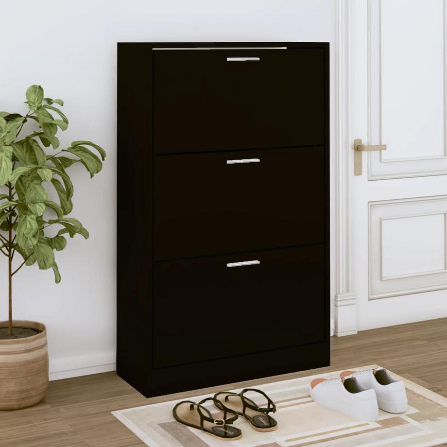 VidaXL Armoire à chaussures bois d'ingénierie  