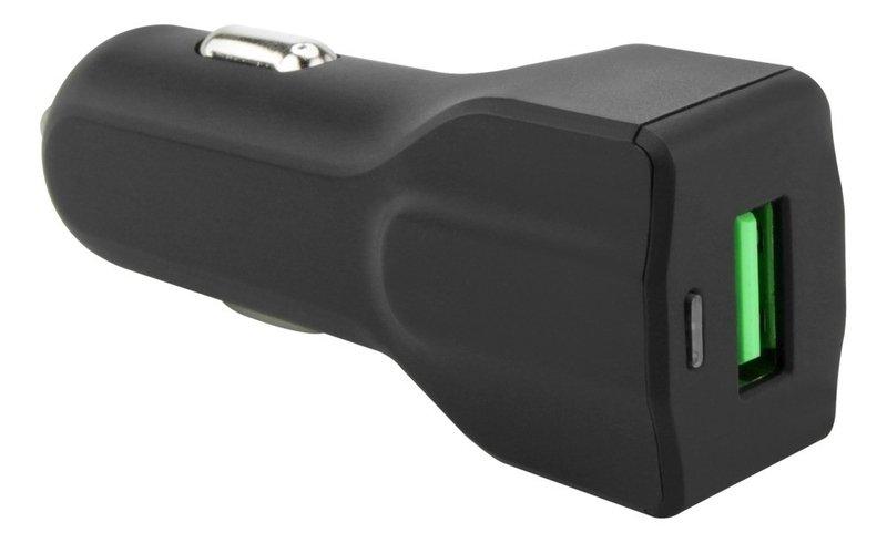 ANSMANN  1000-0024 chargeur d'appareils mobiles Téléphone portable, Smartphone, Tablette Noir Allume-cigare Charge rapide Auto 