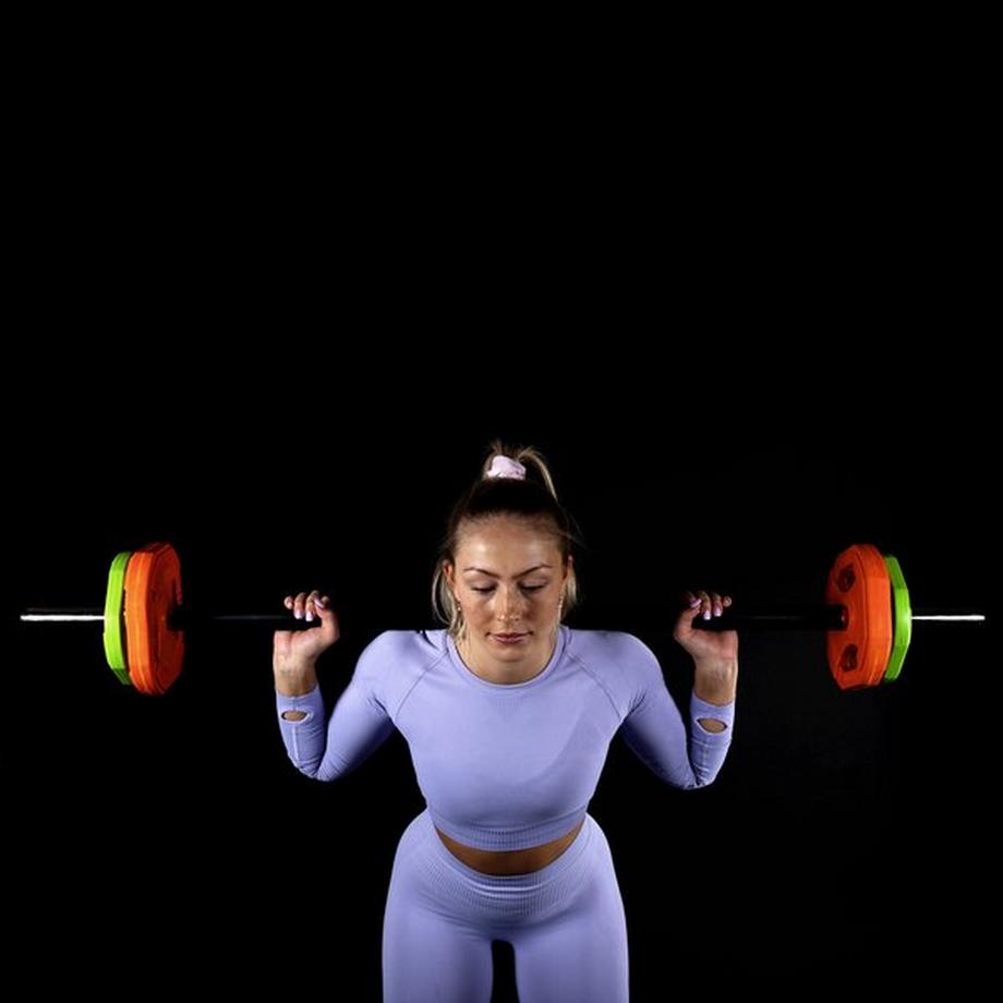 GladiatorFit  Kit musculation Pump 6 disques + barre + stop disques 31mm GladiatorFit 