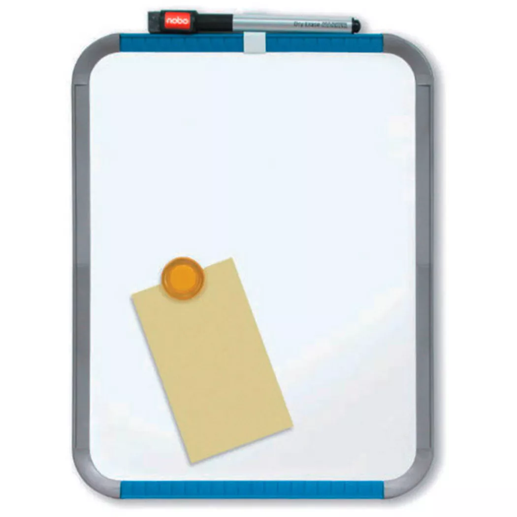 Nobo Mini Magnetic Whiteboard Slim Frame 360x280mm White QB05442ASTD