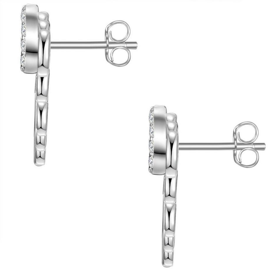 Glanzstücke München  Femme Puces d'oreilles en argent Fleur de lotus 