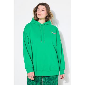 Sweat-shirt à capuche oversize, grand imprimé dans le dos