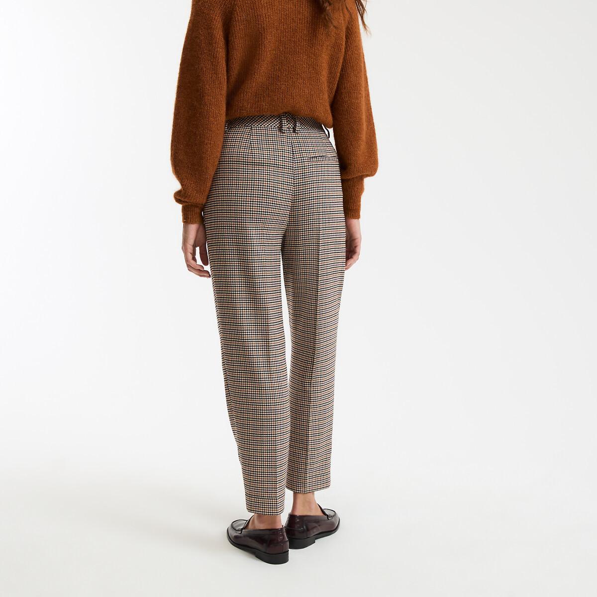 La Redoute Collections Pantalon Slim Fit Cigarette Carreaux  