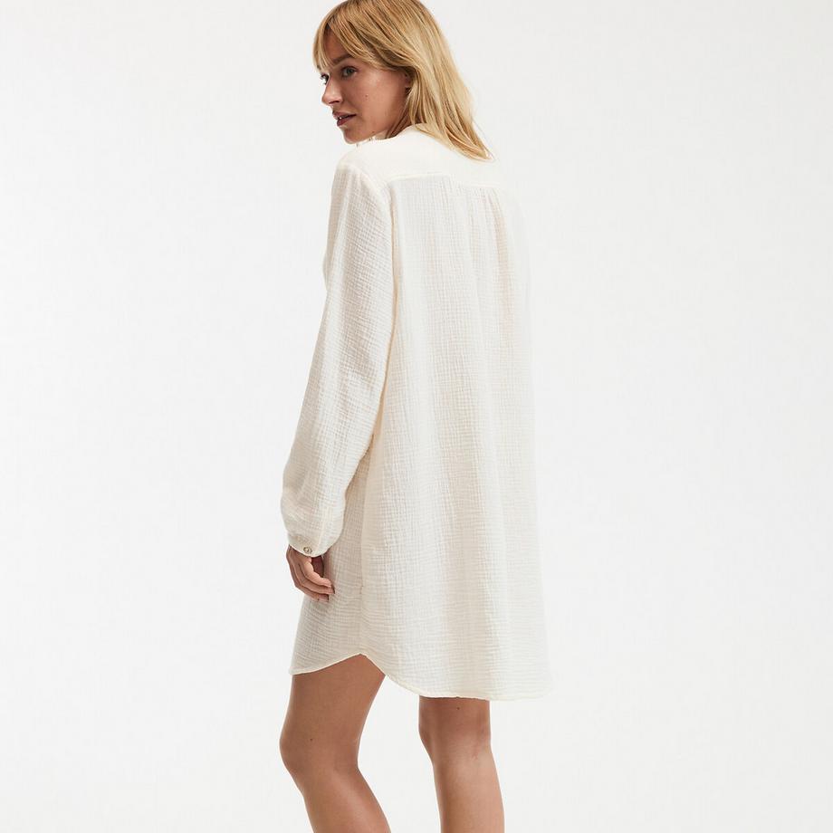 La Redoute Collections Baumwoll Musselin Nachthemd  