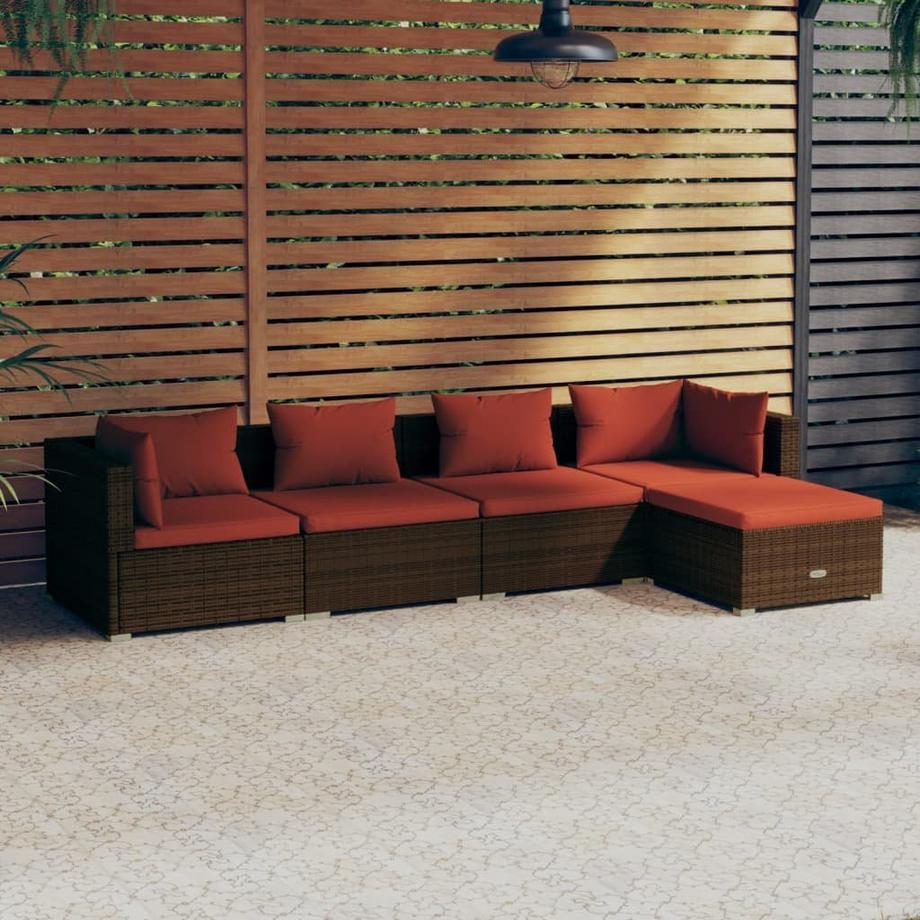VidaXL Garten-lounge-set poly-rattan  