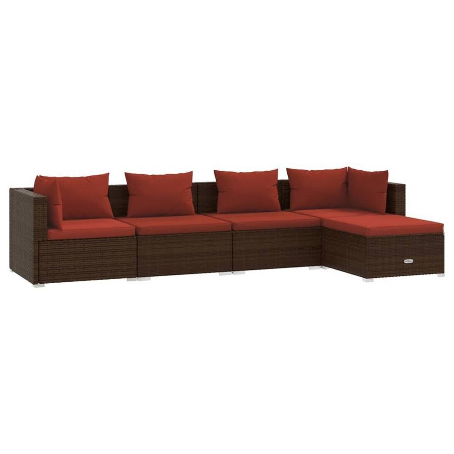 Garten-lounge-set poly-rattan