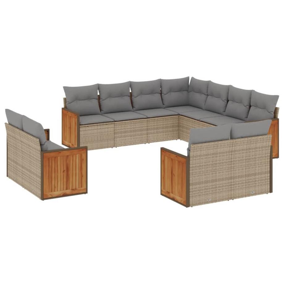set divano da giardino Polirattan