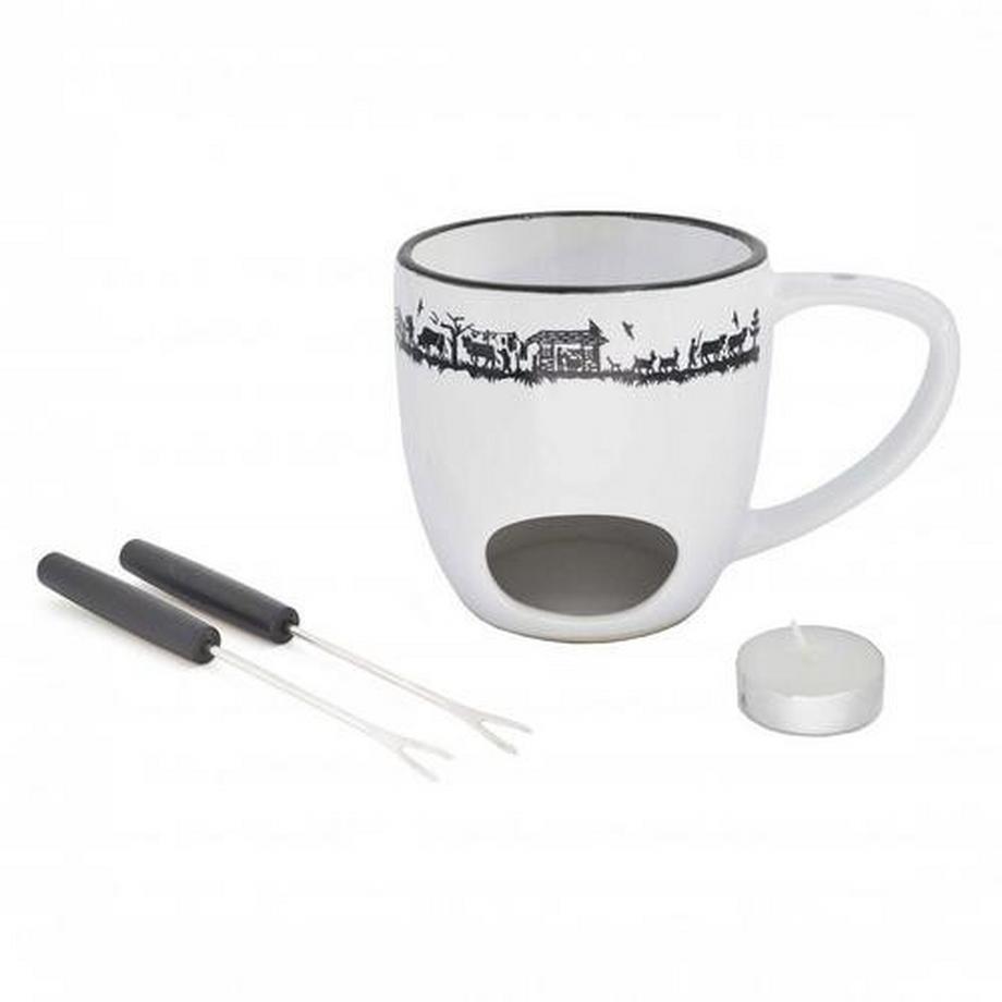 Heidi Cheese Line  Set à fondue au chocolat Heidi Alpes 4 pc 
