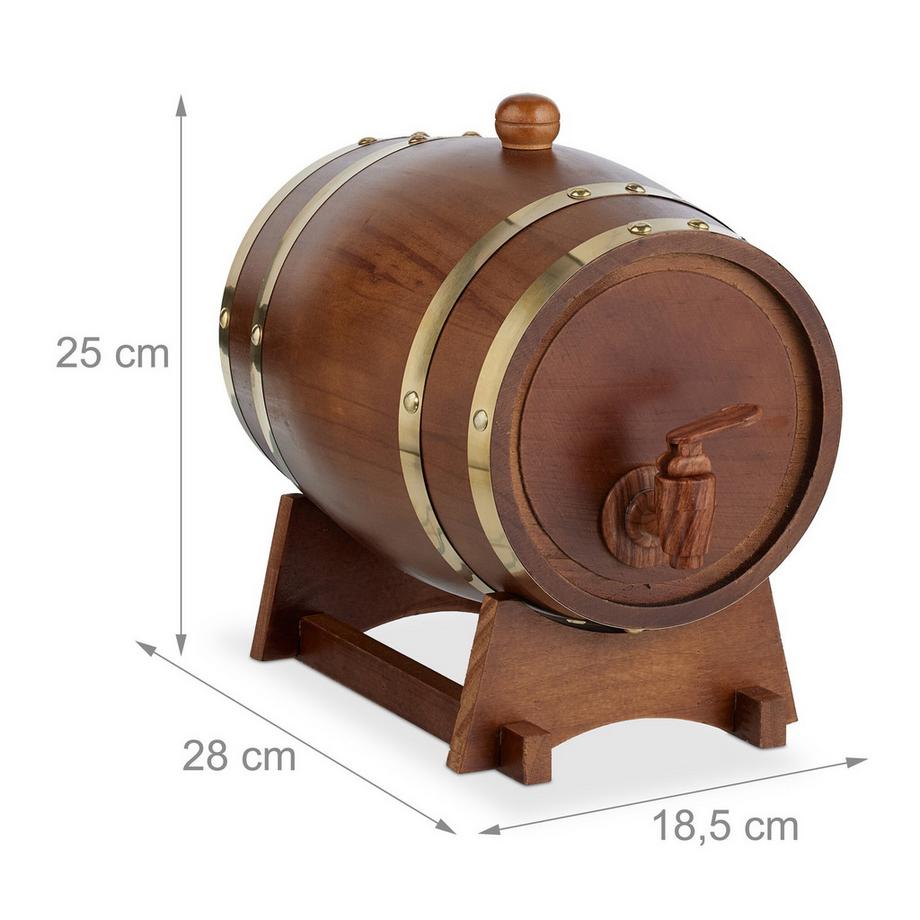 B2X  Kleines Holzfass 2,2 Liter 