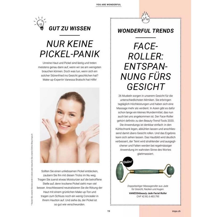 VANESSAbeauty  VANESSAbeauty Jade Gesichtsroller - Detox 